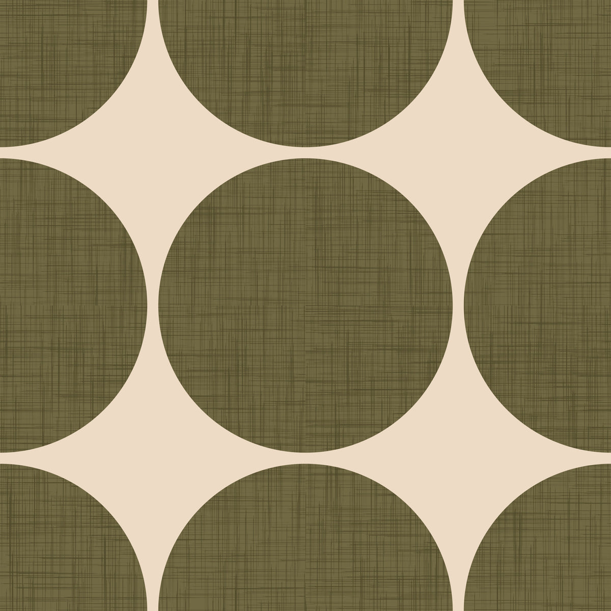 Circles in Linen Wallpaper⁠ -2995400 in your room — zoomed