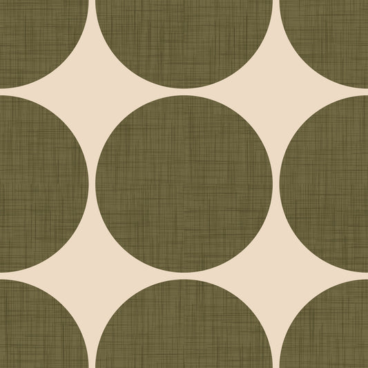 Circles in Linen Wallpaper⁠ -2995400