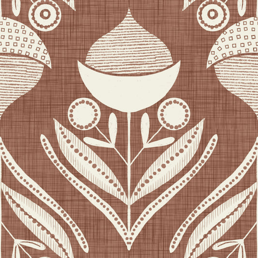 Earthy Floral Echo Wallpaper⁠ -3017114