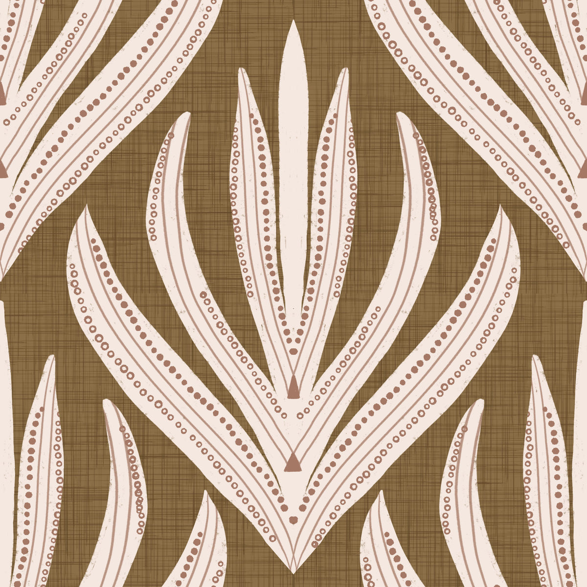 Boho Leaf Symmetry Wallpaper⁠ -3017151
