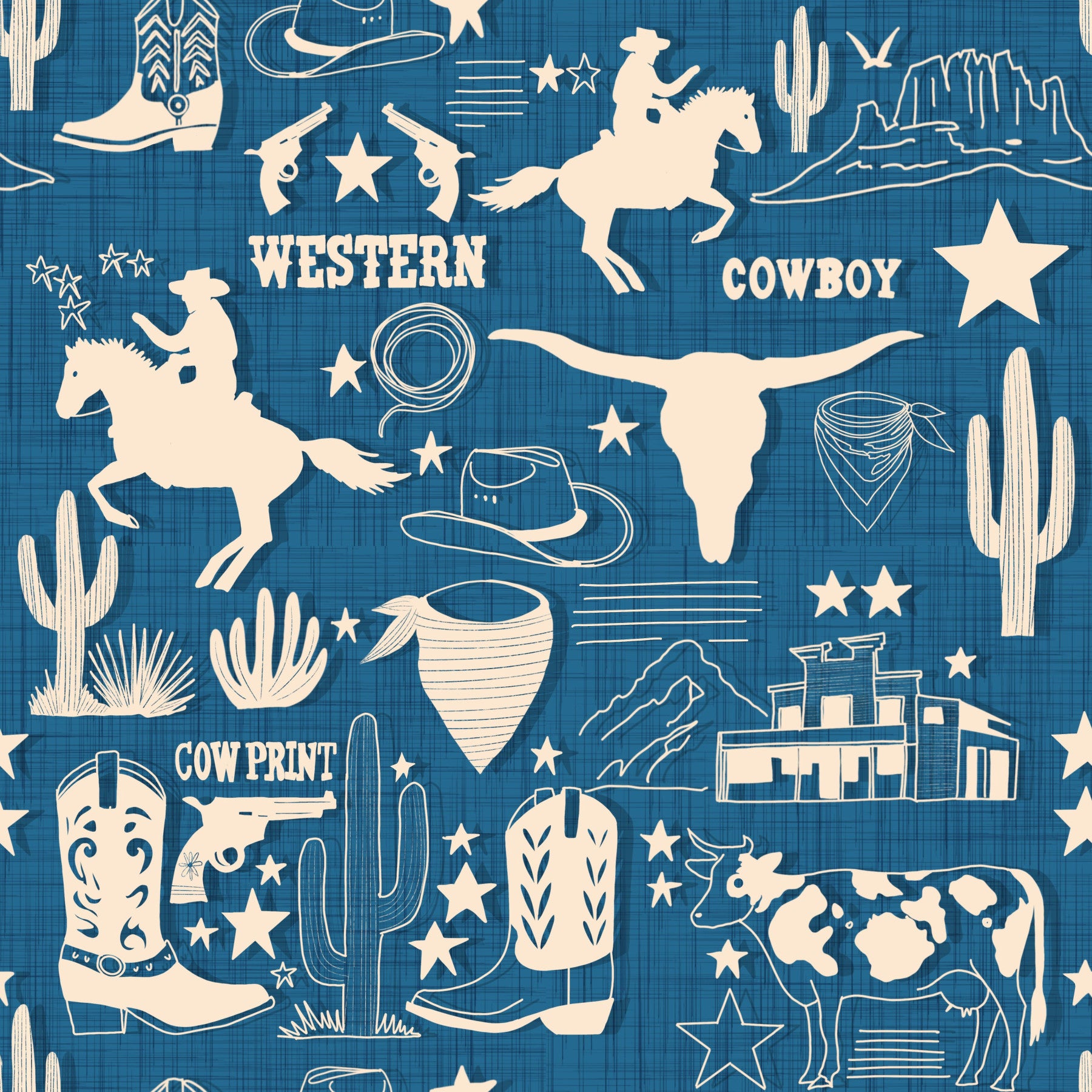Wild West Blueprint Wallpaper⁠ -3017179