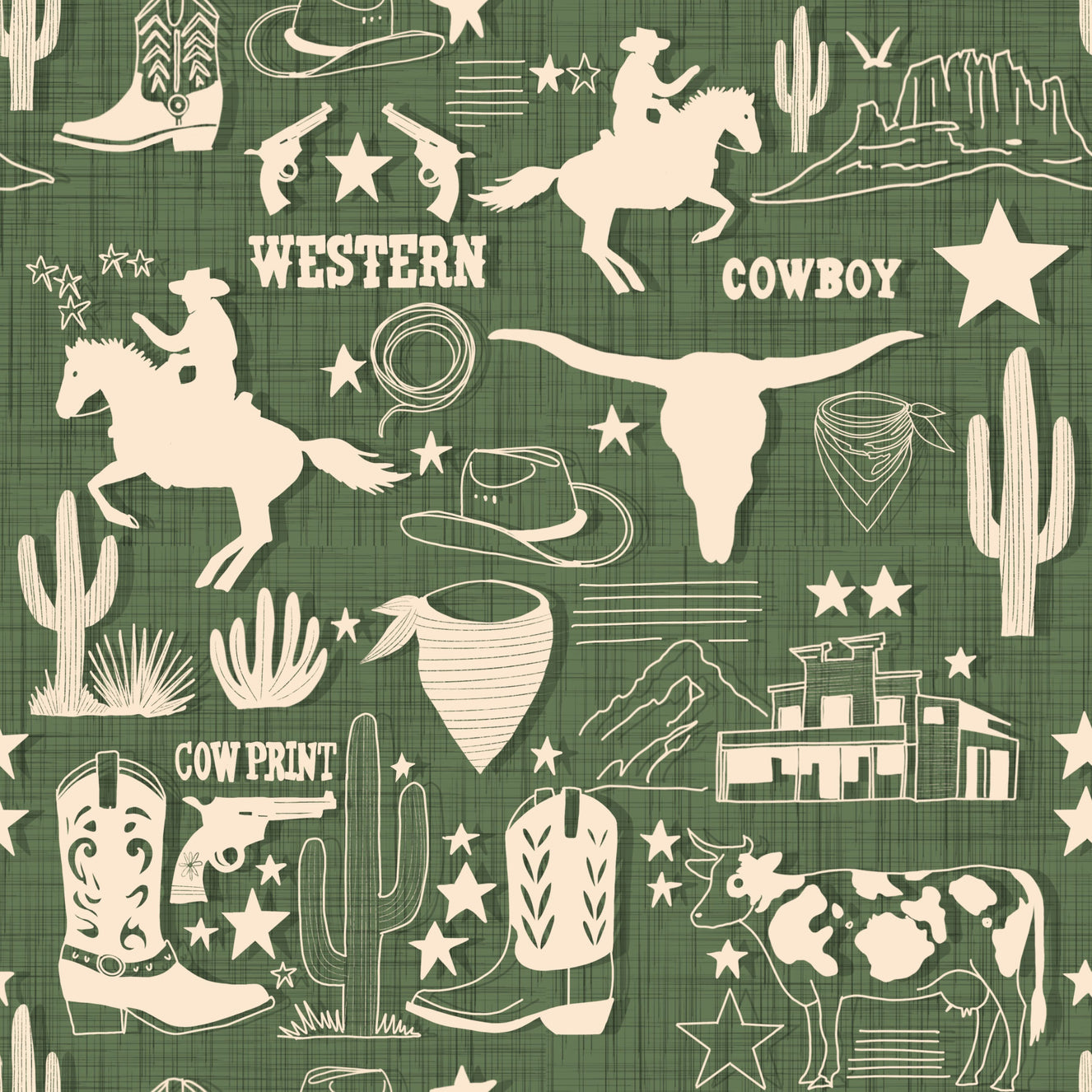 Wild West Sketch Wallpaper⁠ -3017184