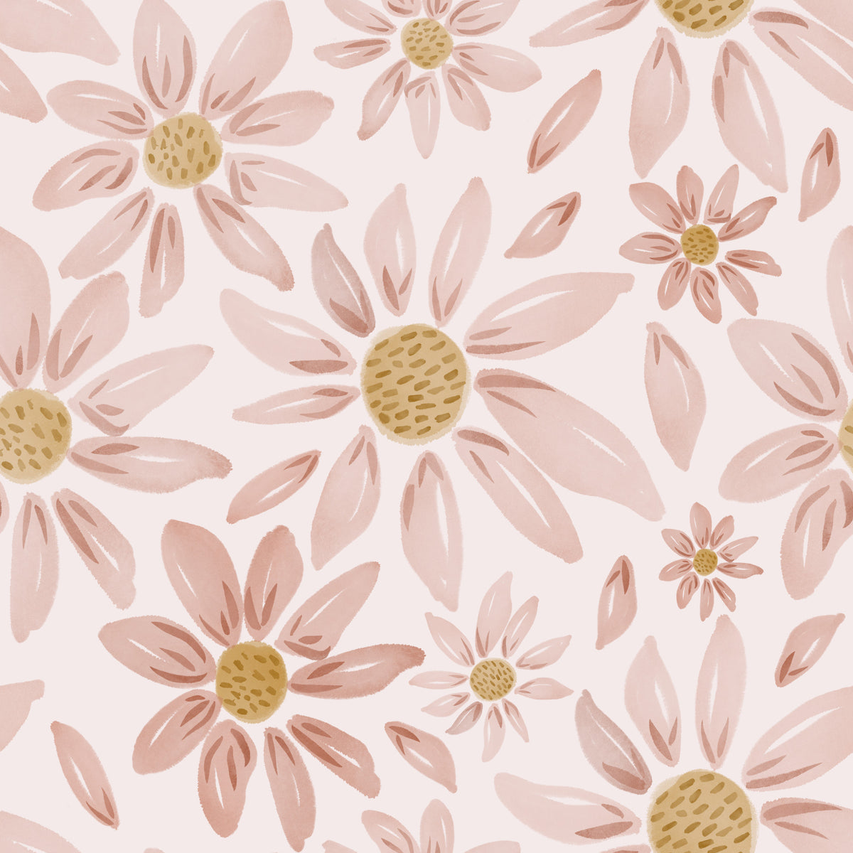 Dusty Rose Floral Dream Wallpaper⁠ -3042403