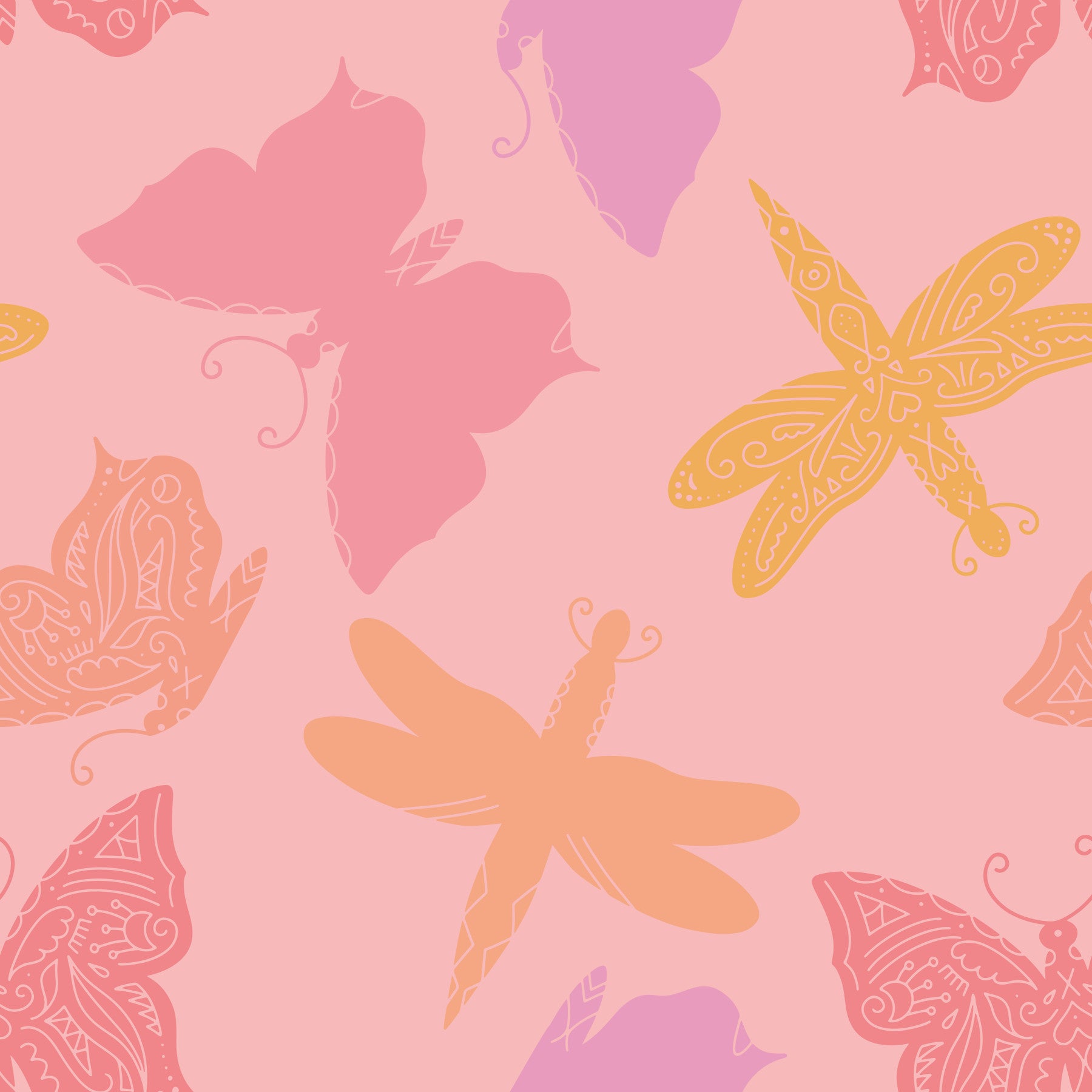 Butterfly Wings & Dragonflies Wallpaper⁠ -3108175