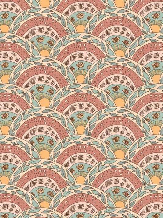 Boho Sunburst Bloom Wallpaper⁠ -3245540