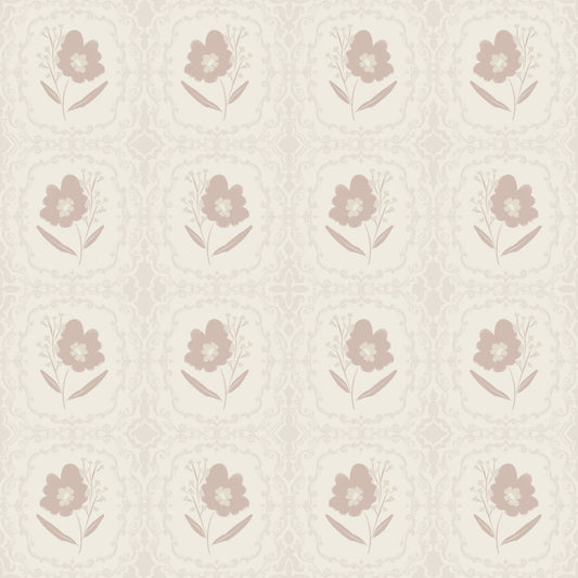 Subtle Floral Serenity Wallpaper⁠