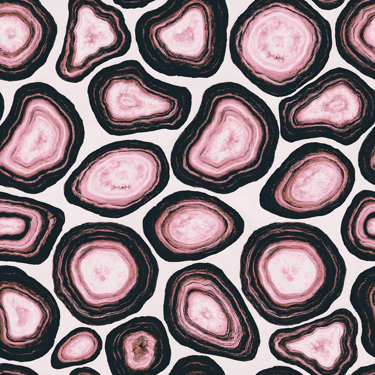Pink Agate Stone Design Wallpaper⁠