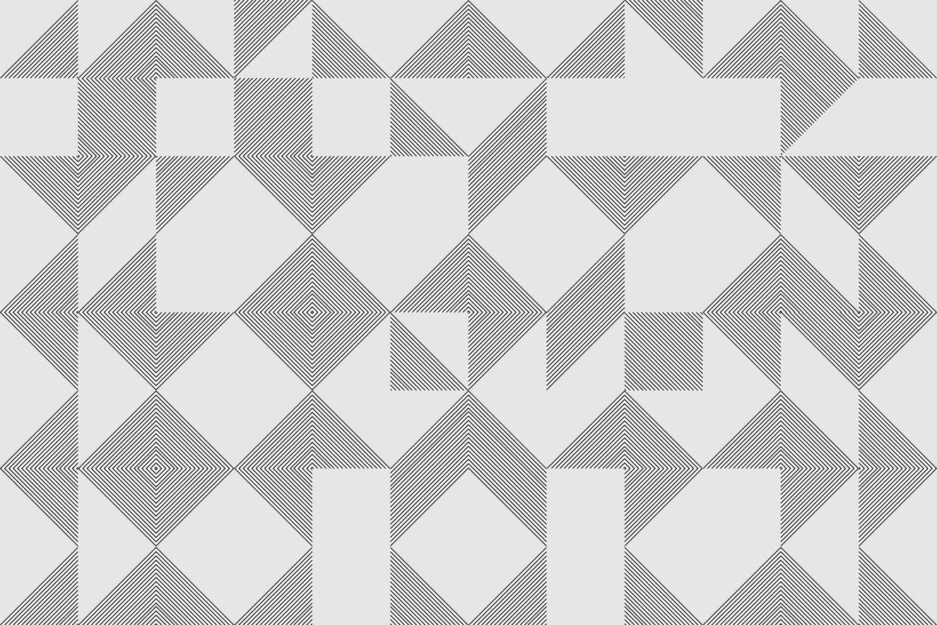 Minimalist Line Blocks Wall Mural