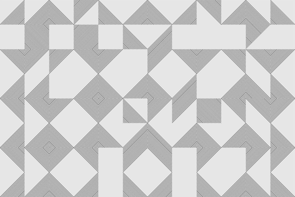 Minimalist Line Blocks Wall Mural in your room — zoomed