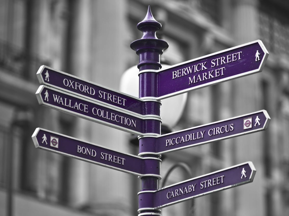 Oxford Circus Sign Wall Mural