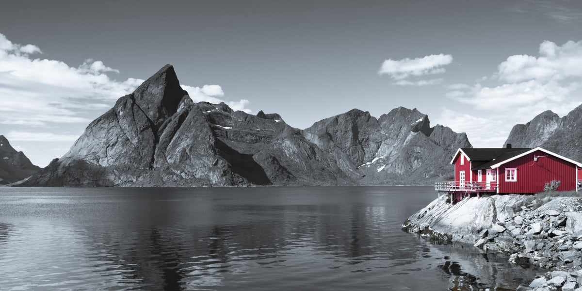 Fjord Home Wall Mural in your room — zoomed