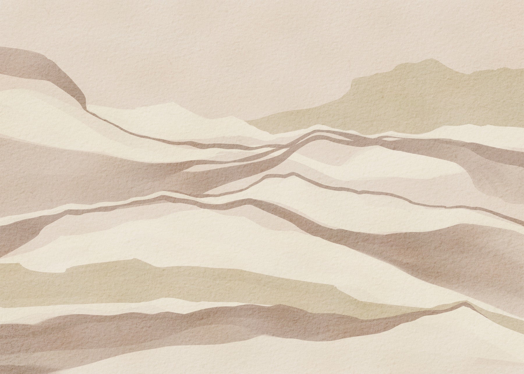 Neutral Desertscape Wall Mural