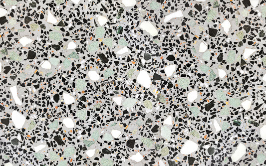 Modern Grey Terrazzo Wall Mural