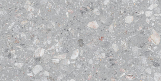 Gray Terrazzo Natural Stone Tile  Wall Mural