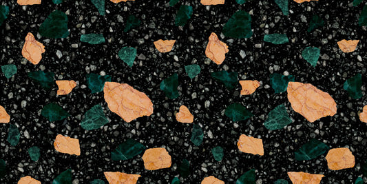Midnight Stone Terrazzo Wallpaper Wallpaper⁠