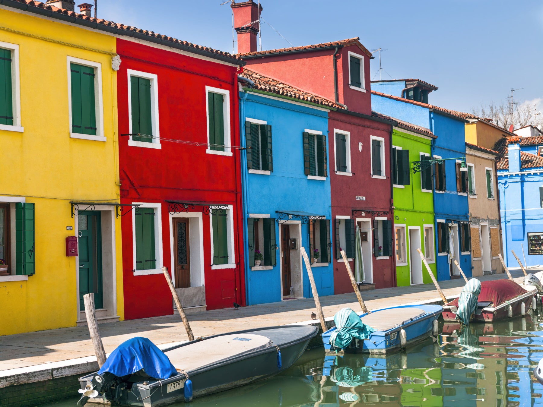 Multicolored Burano Wall Mural