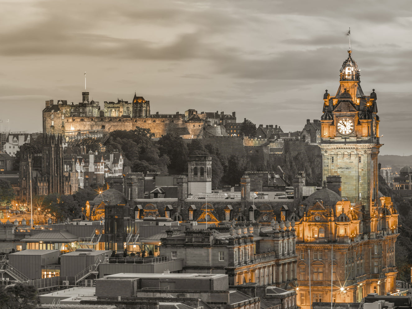Edinburgh Twilight Wall Mural