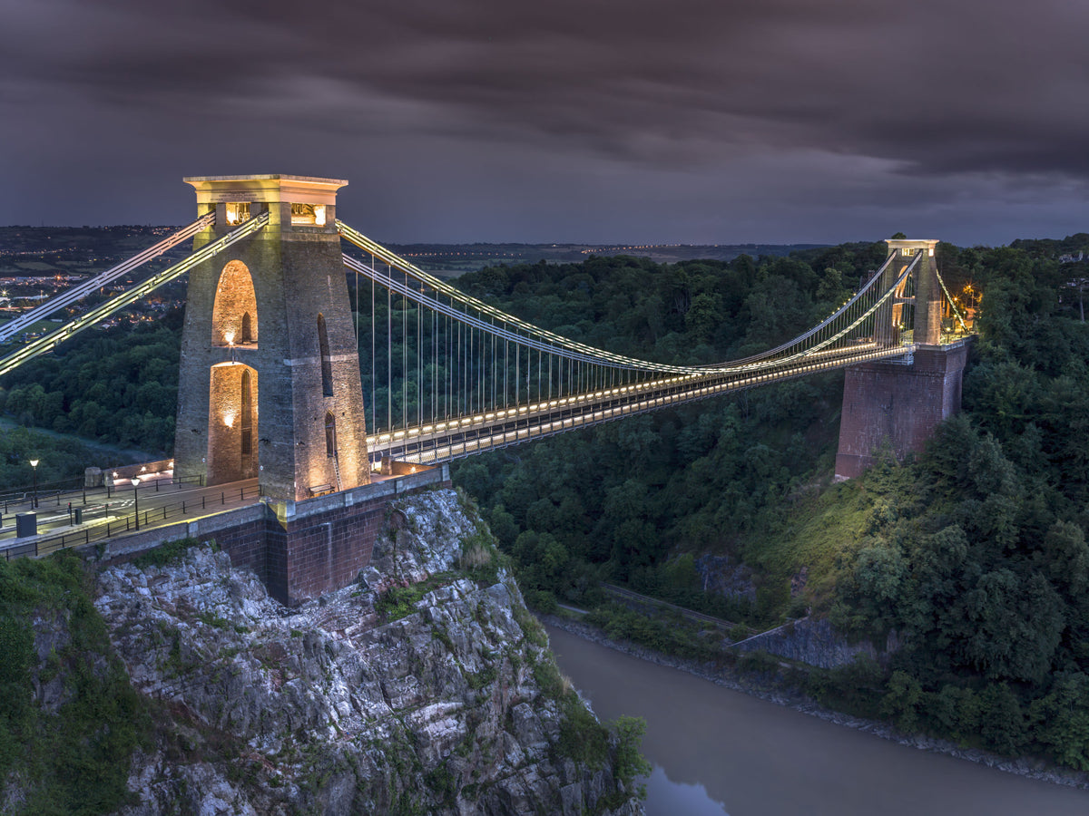 Clifton Suspension Bridge Wall Mural in your room — zoomed