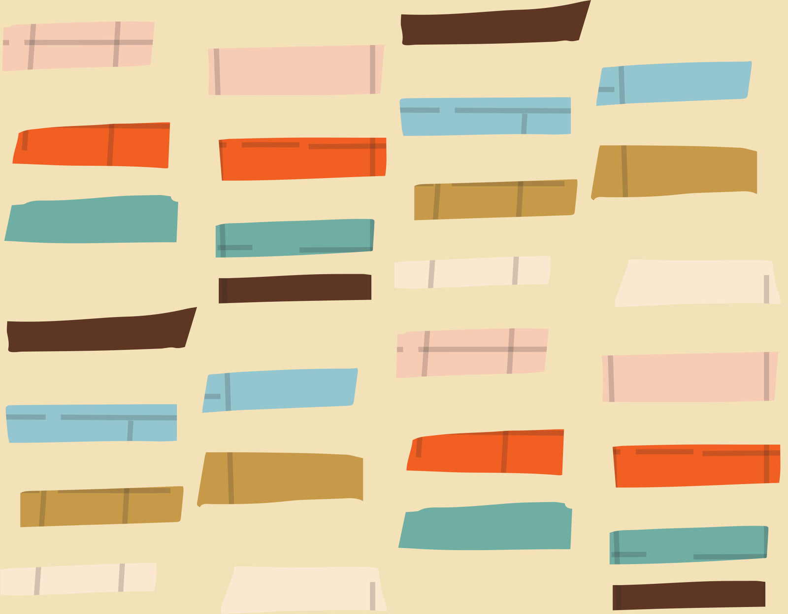 Mid Mod Stacked Blocks Beige Wallpaper⁠