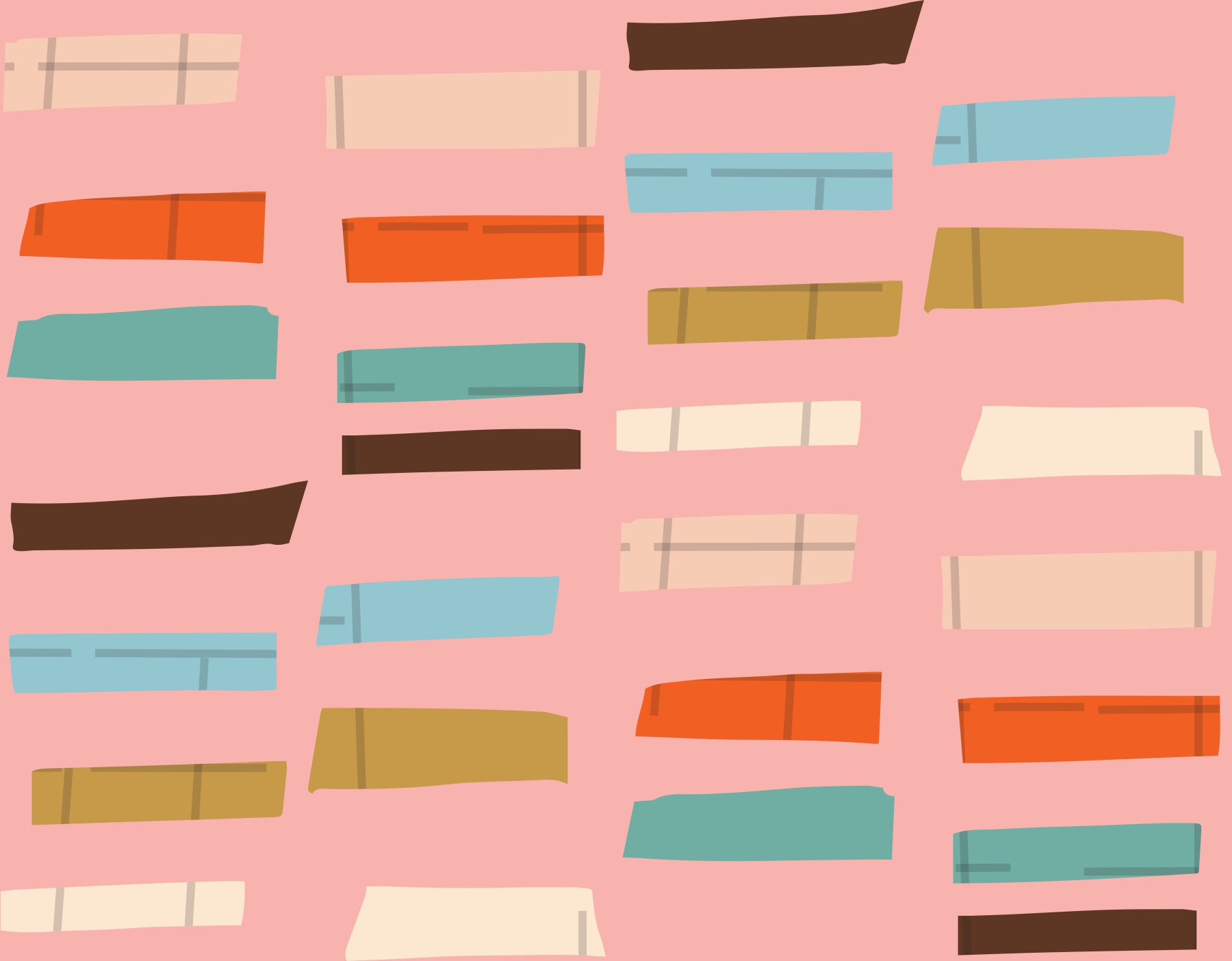 Mid Mod Stacked Blocks Pink Wallpaper⁠
