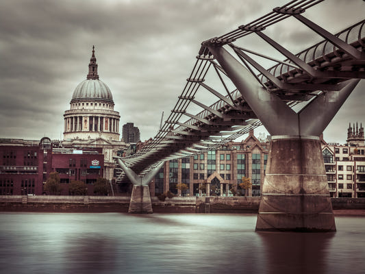 London Millennial Bridge Vista Wall Mural