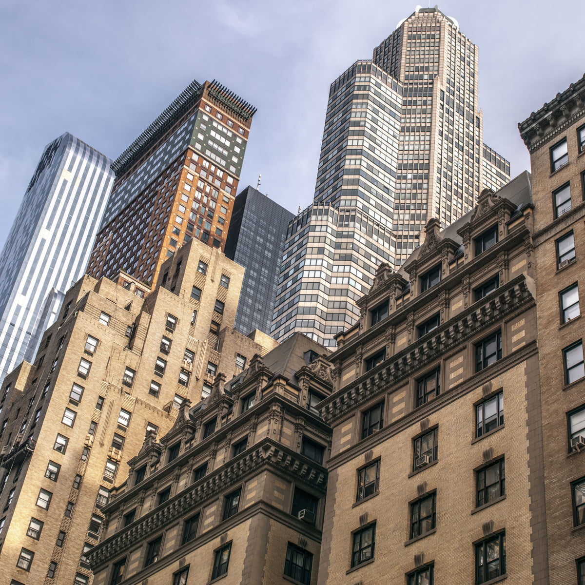 Skyscrapers in NYC Wall Mural in your room — zoomed