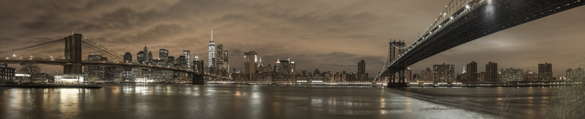 Gotham Bridgescape Wall Mural in your room — zoomed