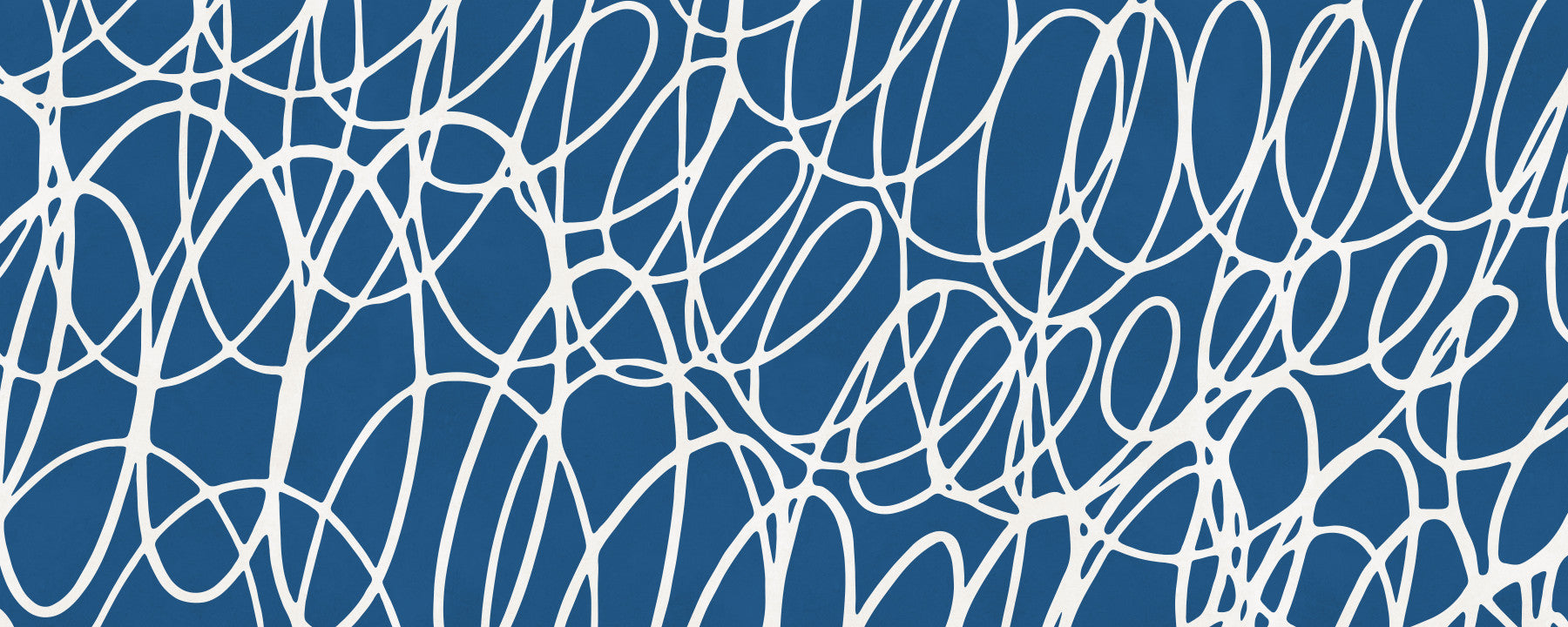 Sapphire Scribbles Wall Mural