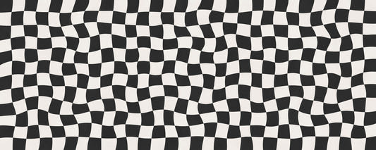 Wavy Check Wall Mural
