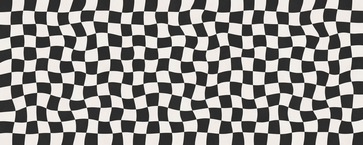 Wavy Check Wall Mural
