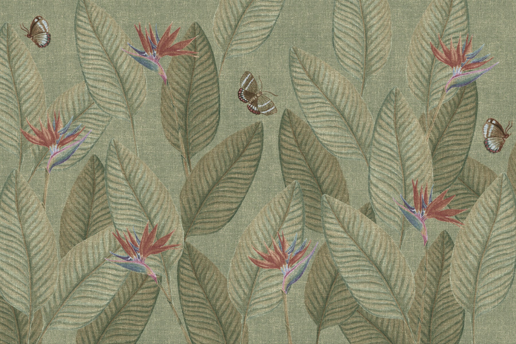 Jungle Life Faded Wall Mural