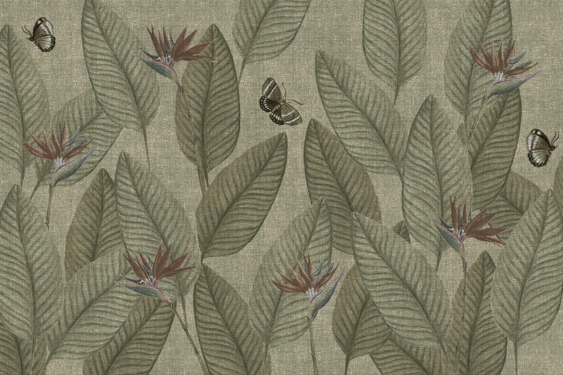 Jungle Life Antique Wall Mural
