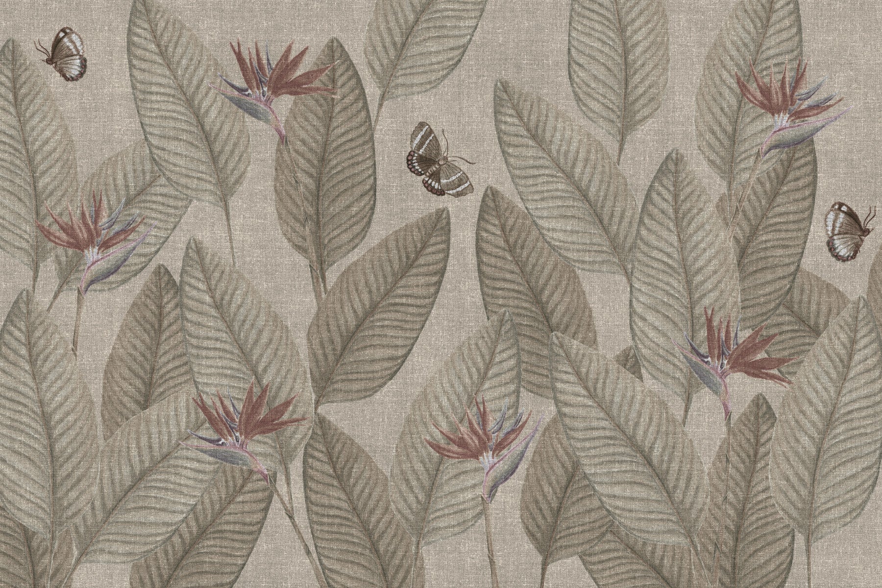 Jungle Life Muted Wall Mural