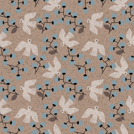 Dove & Berry Delight Wallpaper⁠