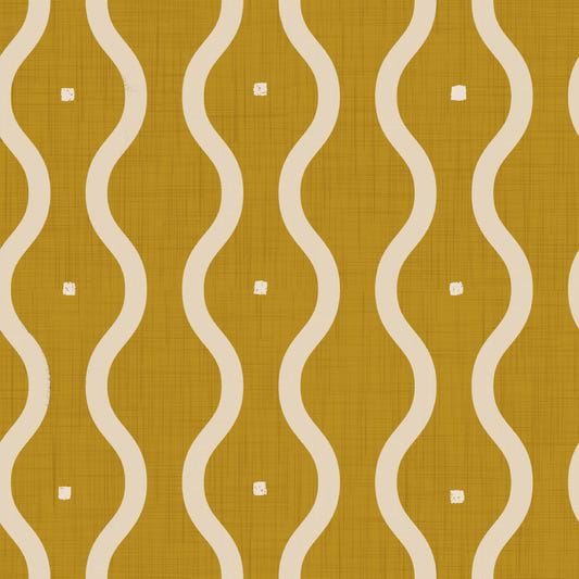 Groovy Golden Waves Wallpaper⁠