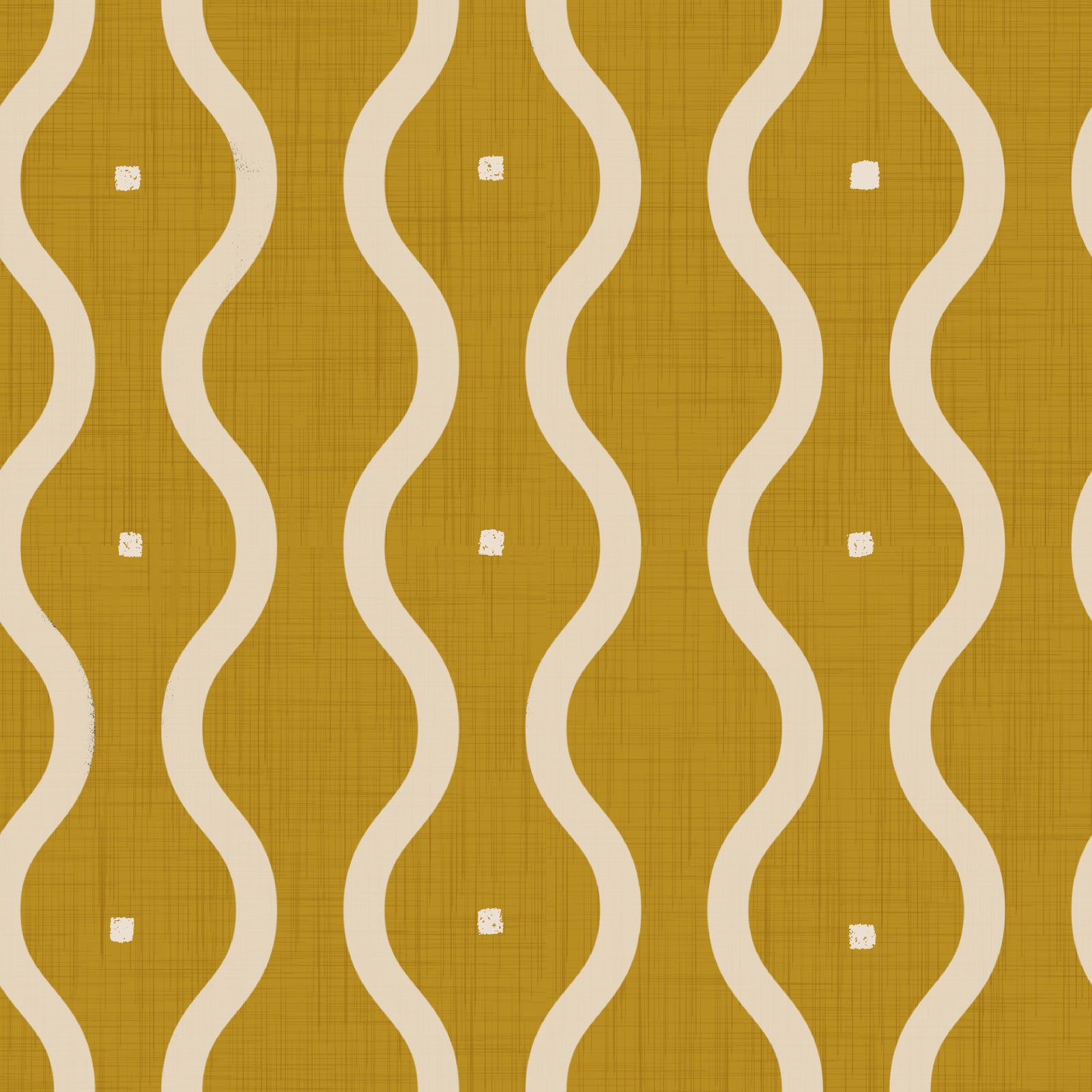 Groovy Golden Waves Wallpaper⁠