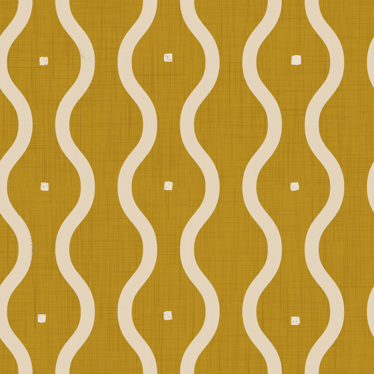 Groovy Golden Waves Wallpaper⁠ in your room — zoomed