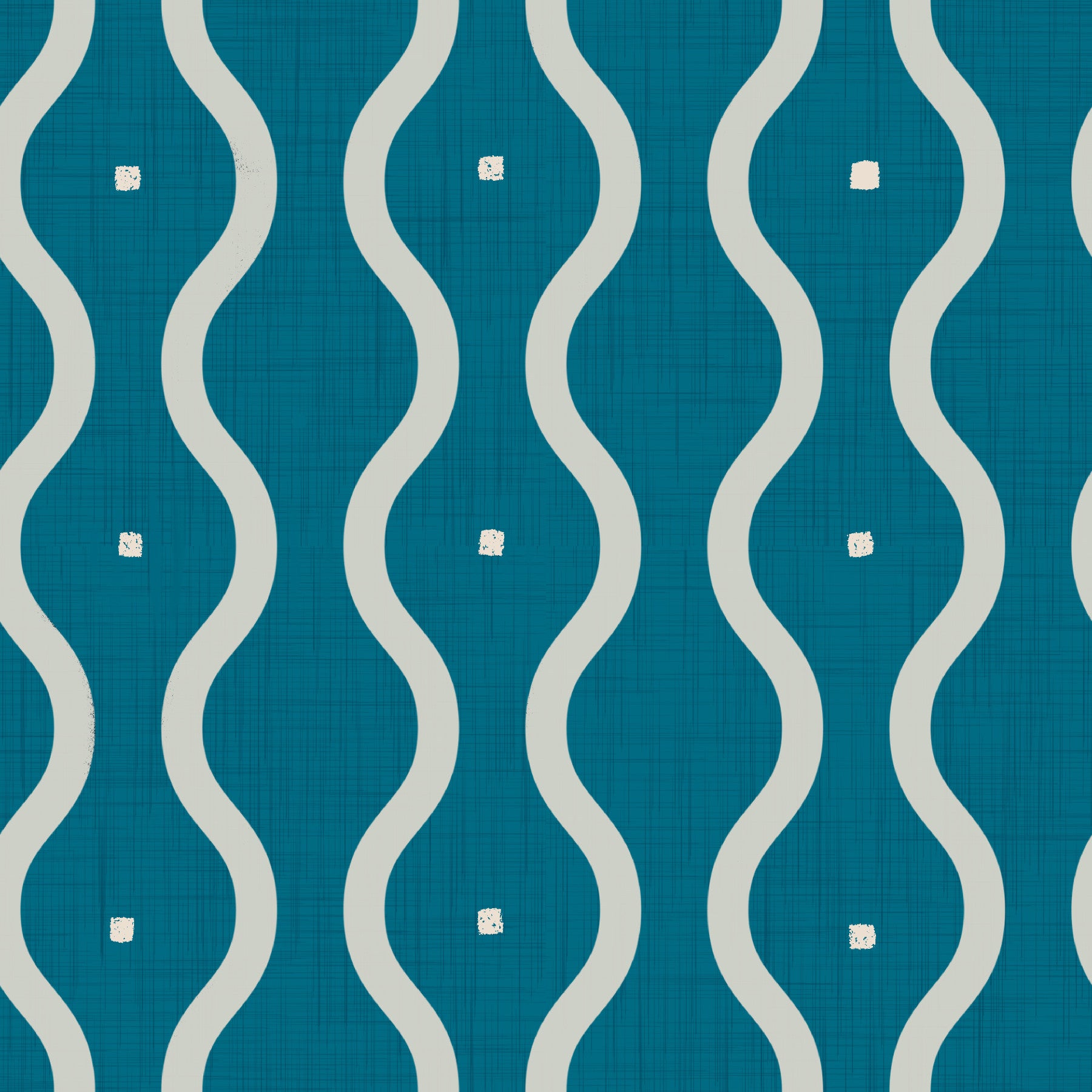 Retro Waves Teal Wallpaper⁠