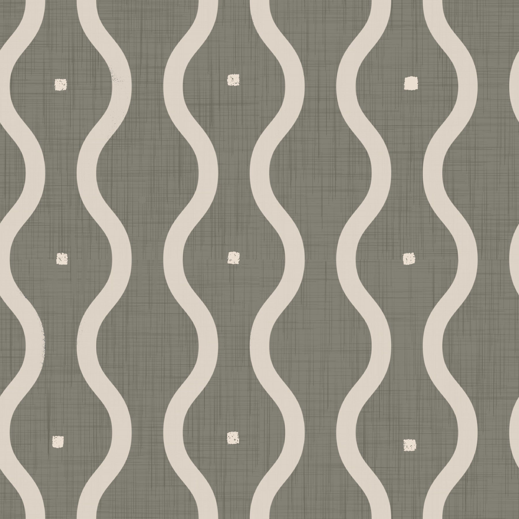 Retro Rhythm Taupe Wallpaper⁠