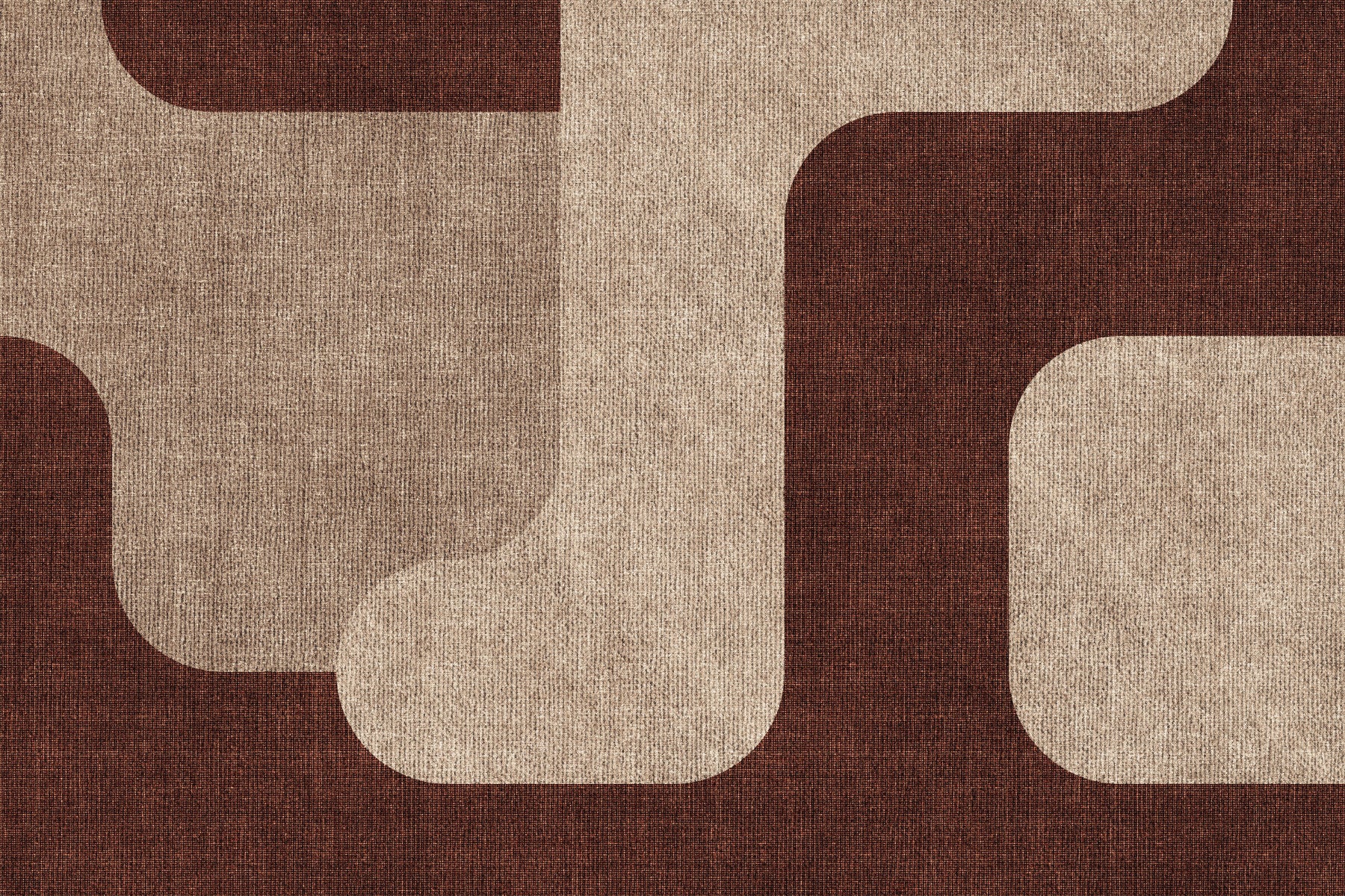 Mocha Curves Design Wall Mural