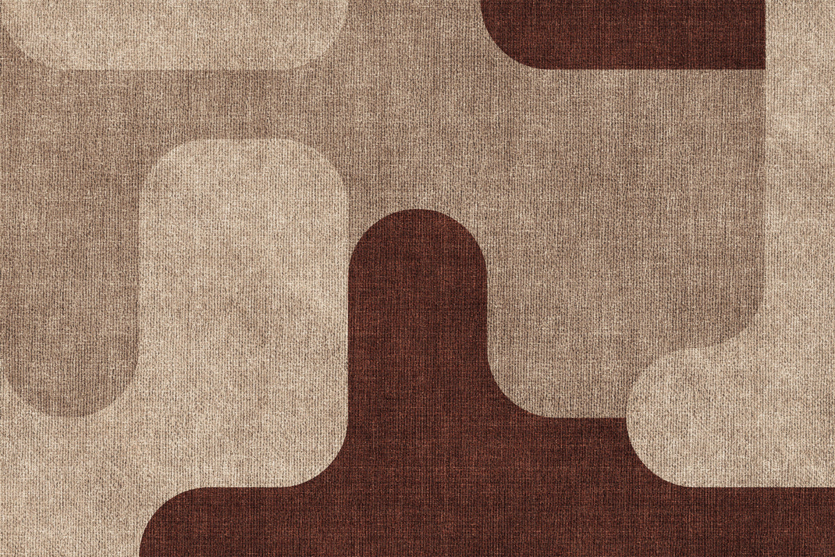 Earthy Curves Design Wall Mural in your room — zoomed