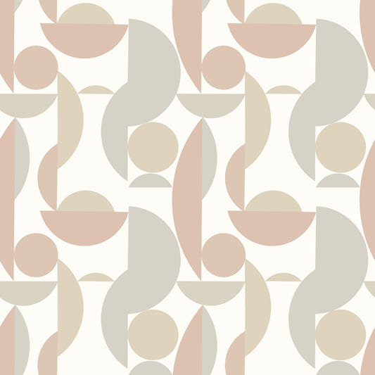 Neutral Geo Chic Wallpaper⁠