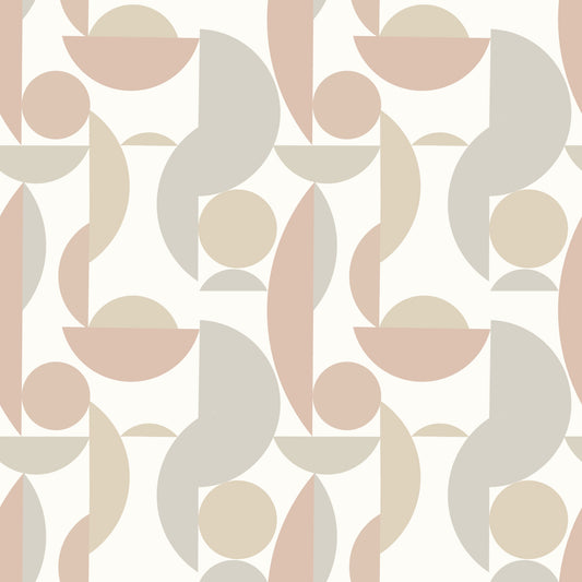 Neutral Geo Chic Wallpaper⁠