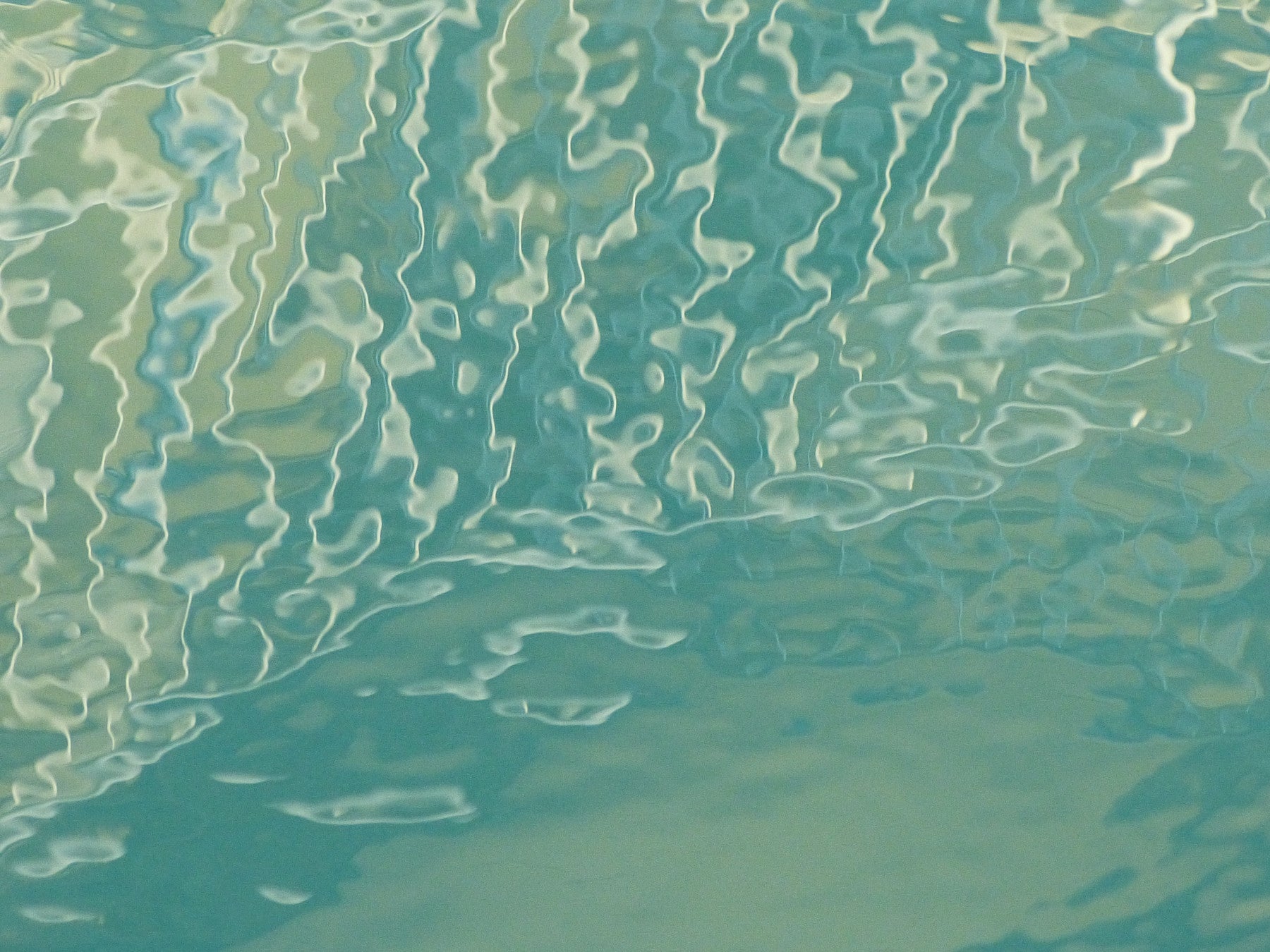Aqua Waves Abstract Wall Mural