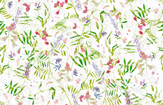 Watercolor Wildflowers Wallpaper⁠