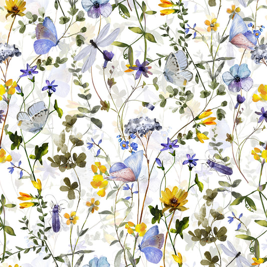 Meadow Butterfly Whispers Garden Wallpaper⁠