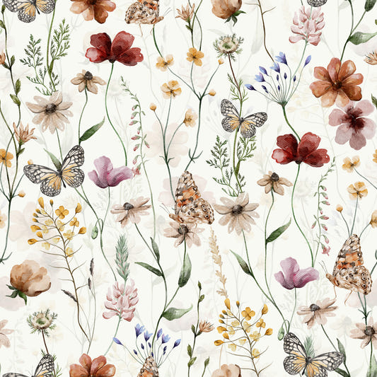 Butterfly Wild Meadow Wallpaper⁠
