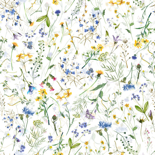 Colorful Watercolor Meadow Wallpaper⁠