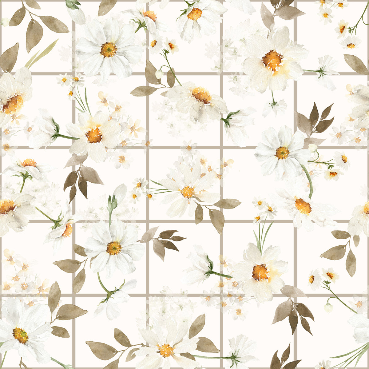 Daisy Window Panes Wallpaper⁠