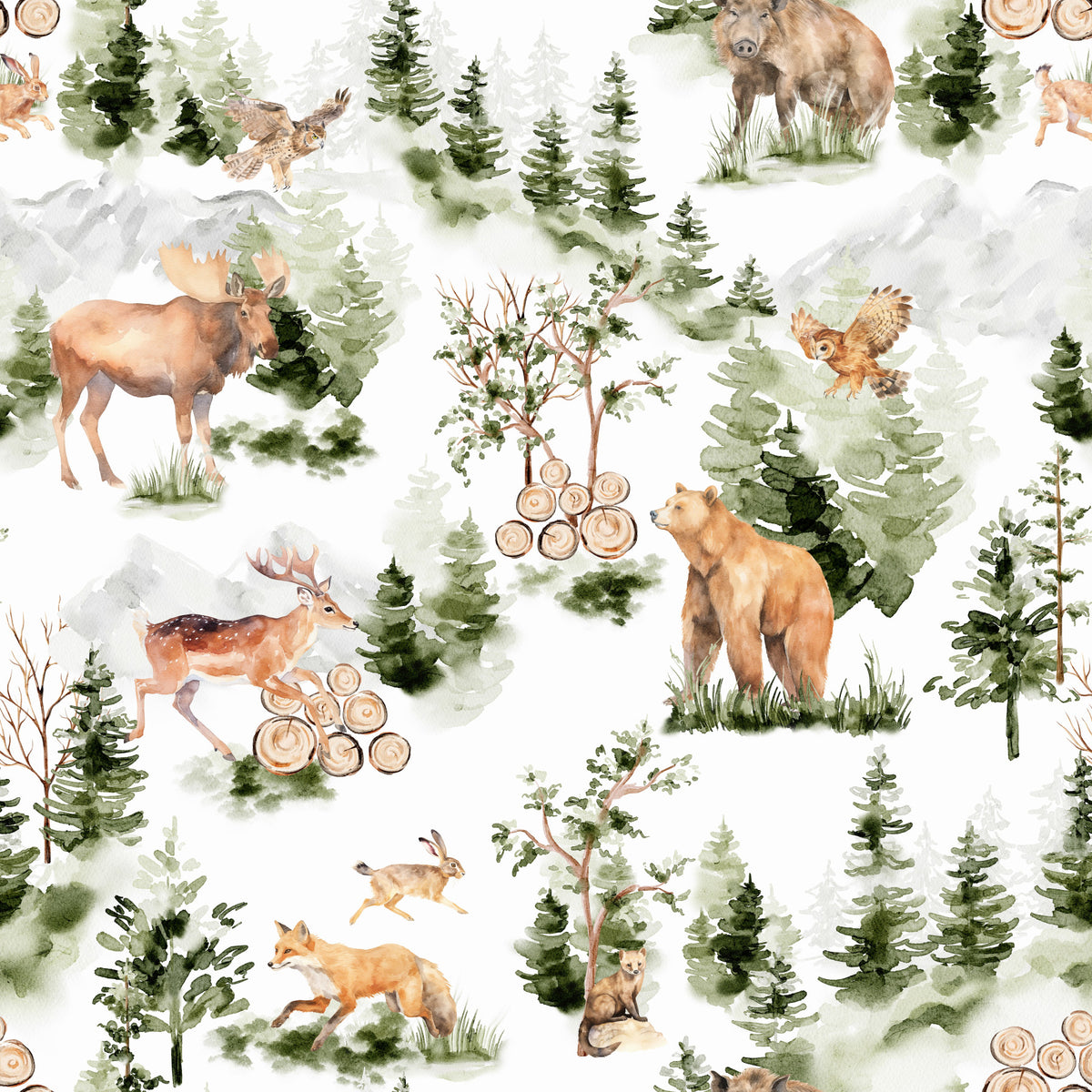 Forest Friends Wallpaper⁠